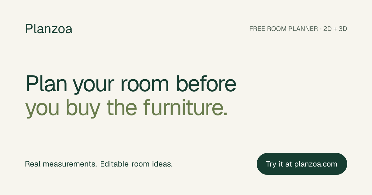 Free furnished room templates — Planzoa